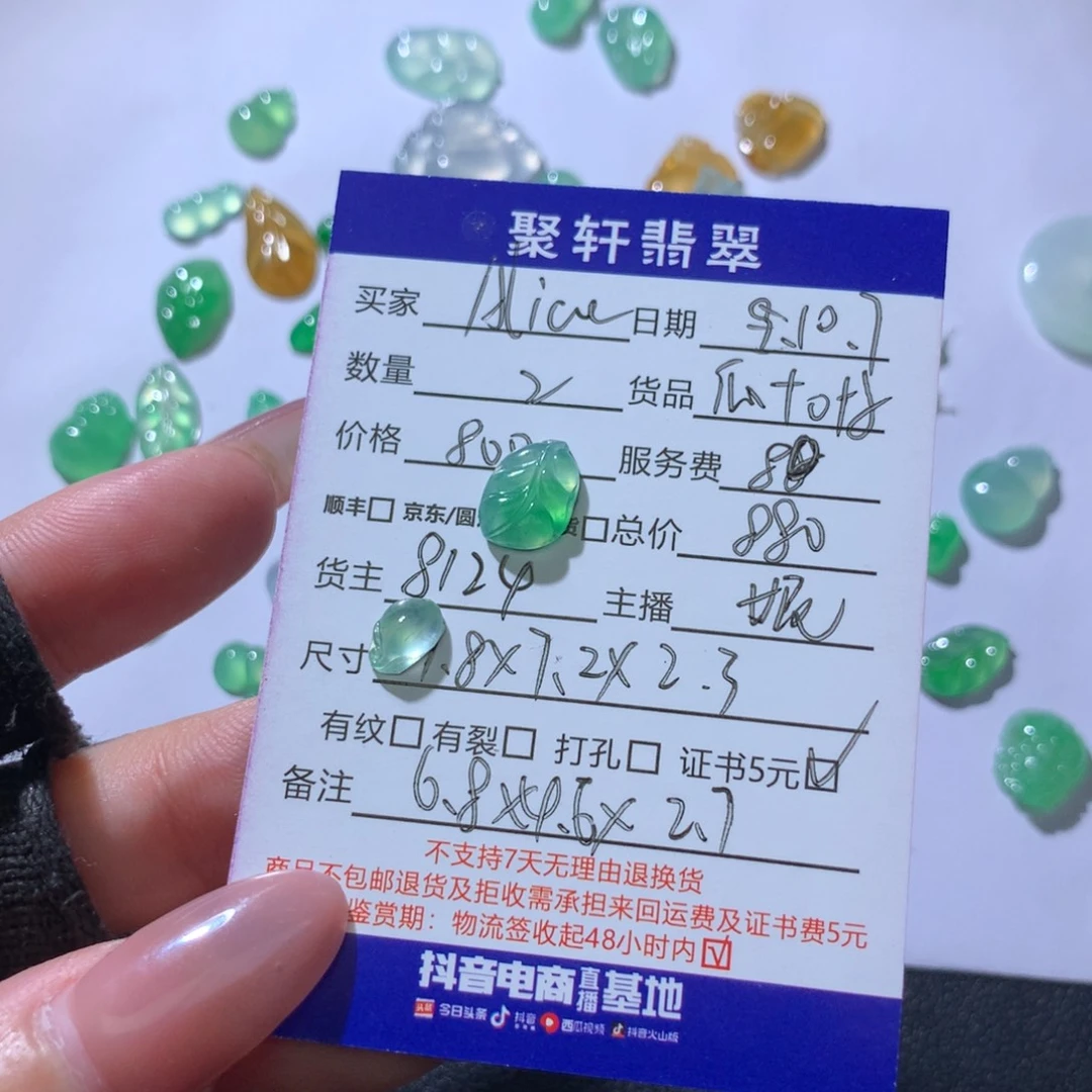翡翠未镶嵌颈饰翡翠