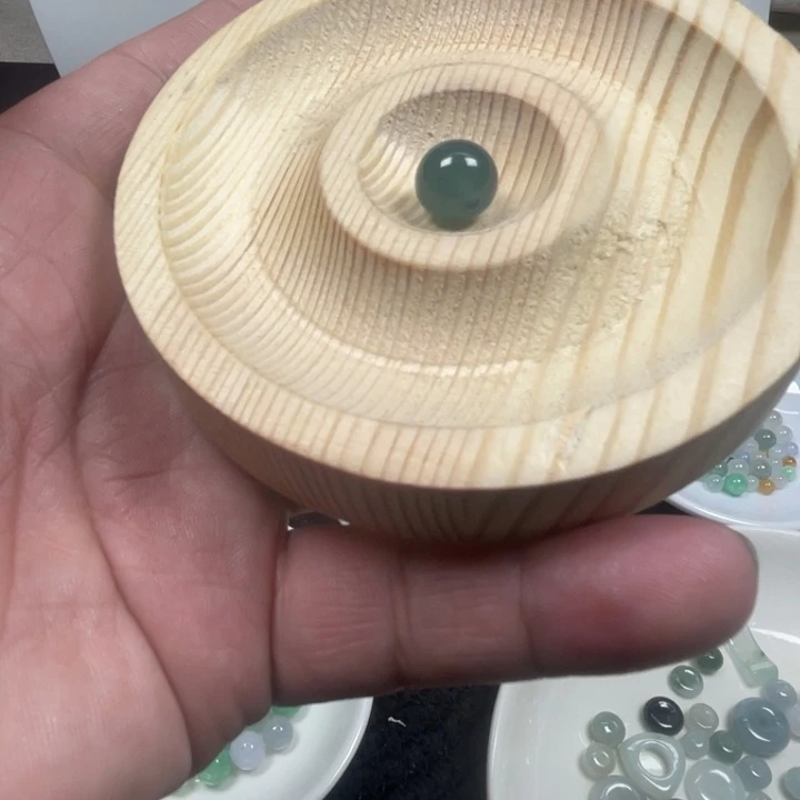 翡翠未镶嵌耳坠卡10的圆珠88888