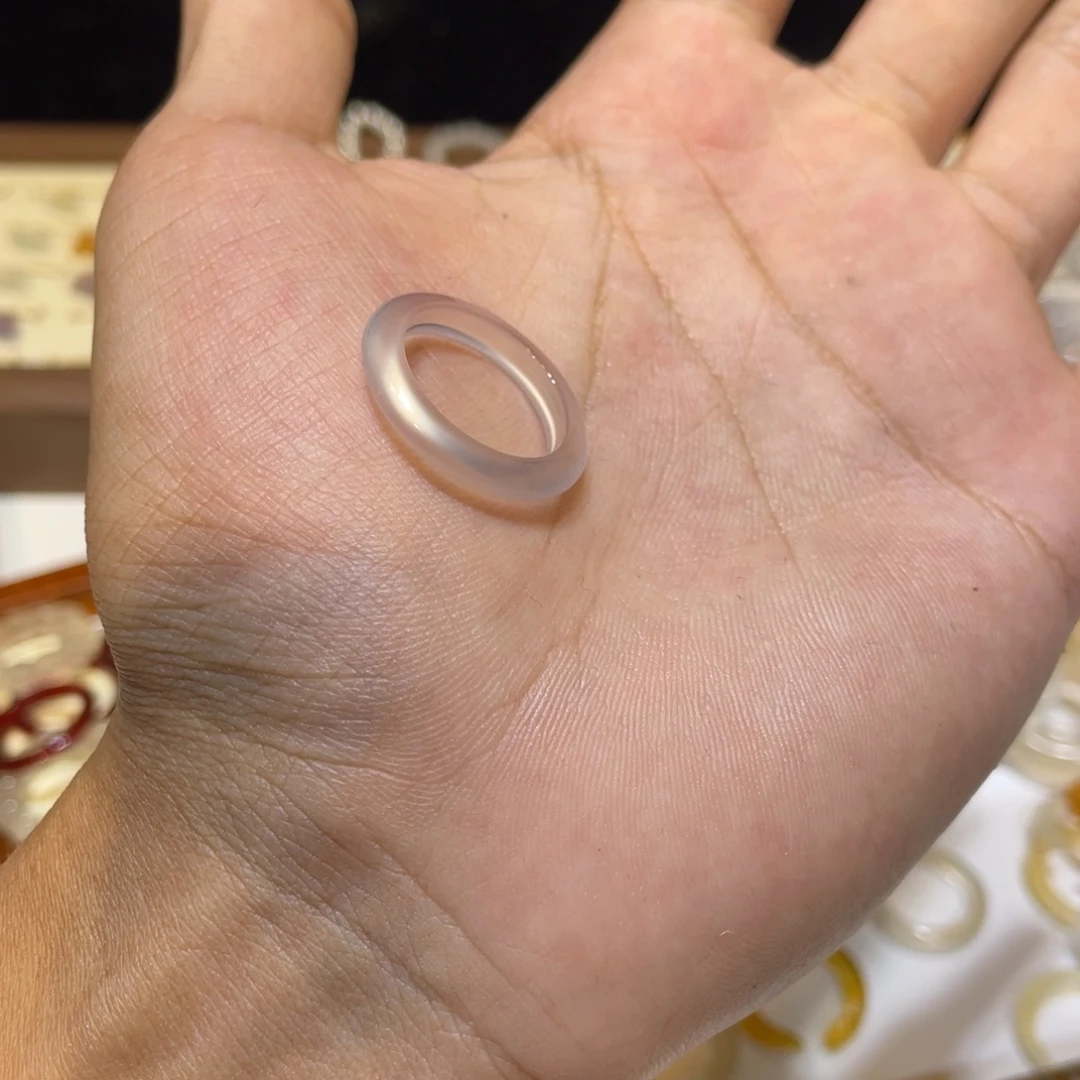 玛瑙/玉髓未镶嵌戒指46号港14