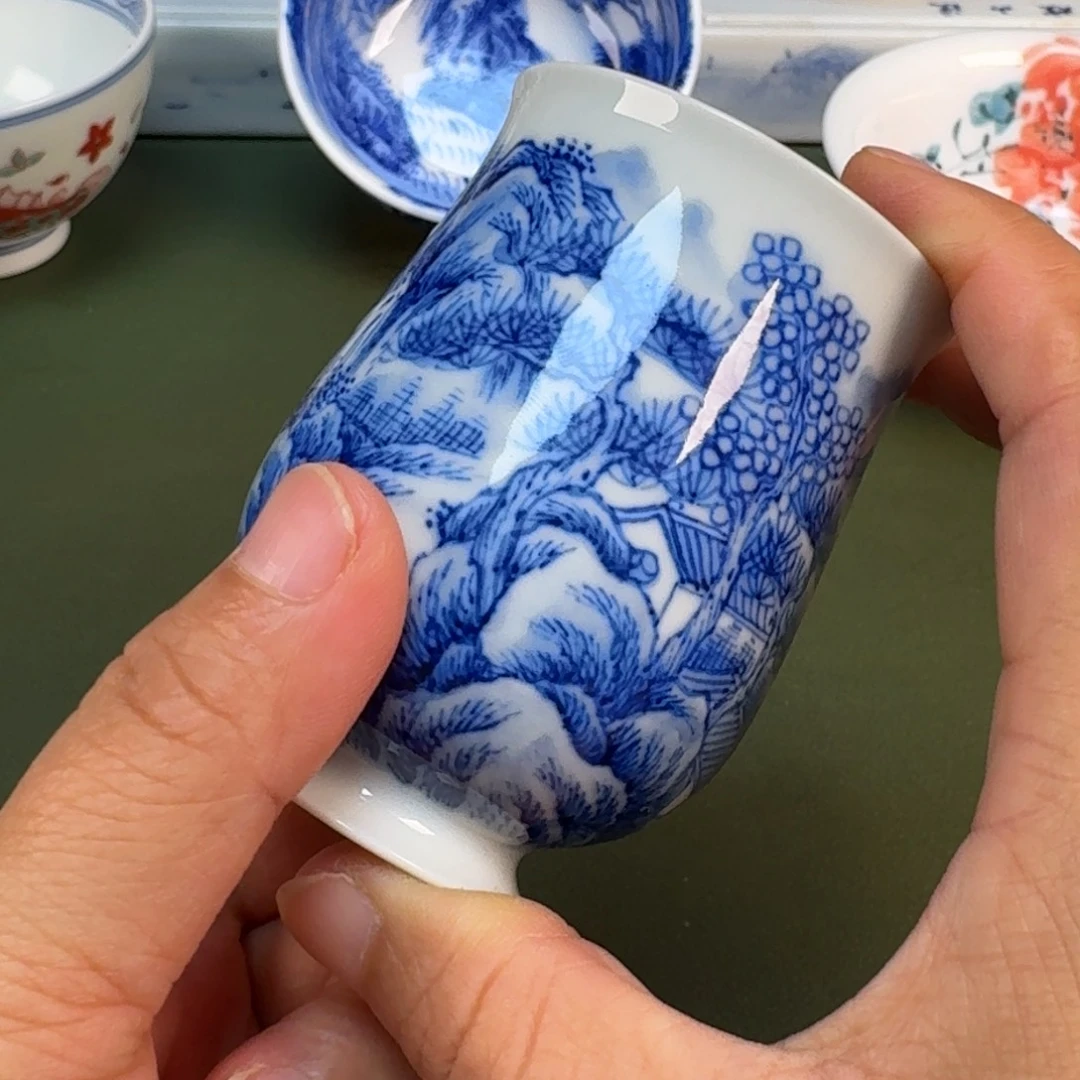 陶景德镇纯手绘茶具圆圆255