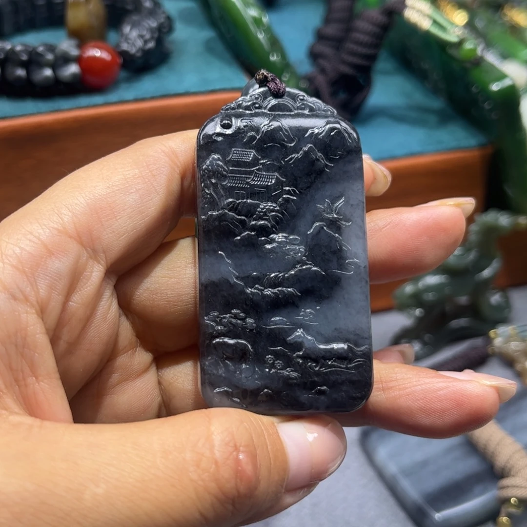 和田玉未镶嵌颈饰