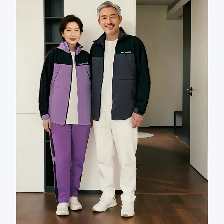 【米姐专属】男女同款撞色休闲连帽夹克冲锋衣CX8166