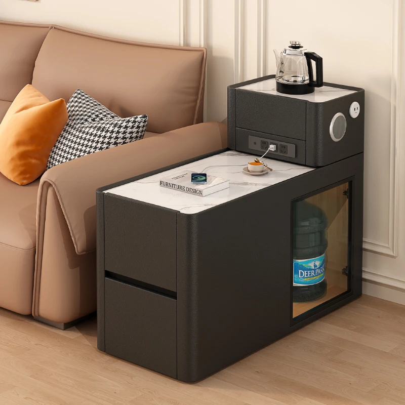 【臻品1】2025沙发边柜茶几带轮可移动边几客厅茶水柜侧边柜带烧水