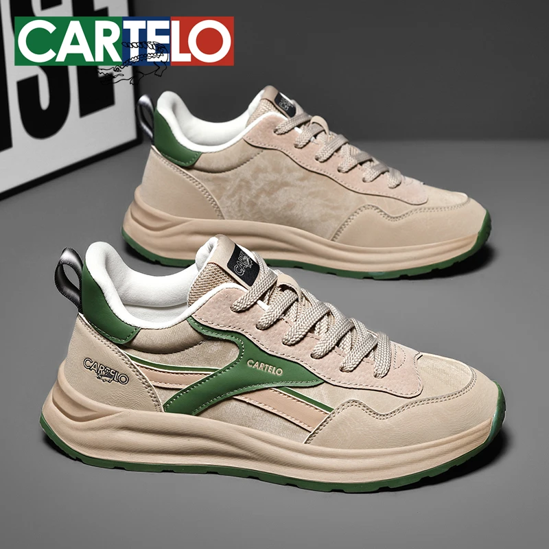 CARTELO/卡帝乐鳄鱼2025春季新款百搭休闲鞋男士时尚防滑耐磨鞋子