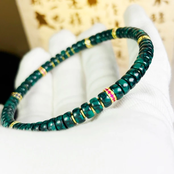 网花手串5mm叠带文玩