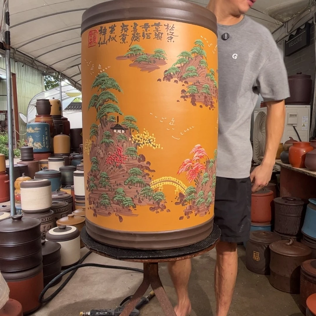 紫砂茶叶罐80 饼茶叶罐