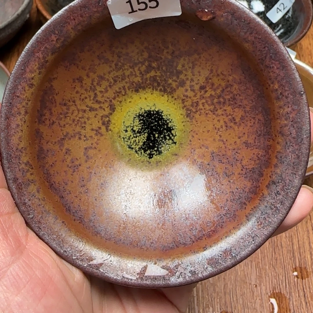 柴烧建盏茶盏茶杯155