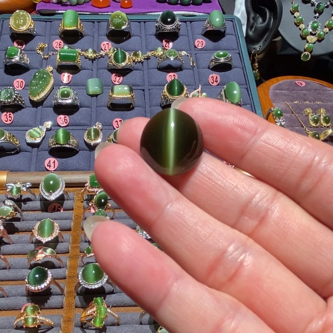 和田玉（碧玉）未镶嵌戒指