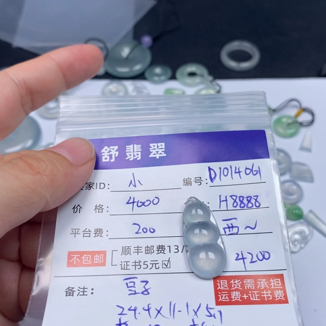 小***n翡翠未镶嵌颈饰D1014061