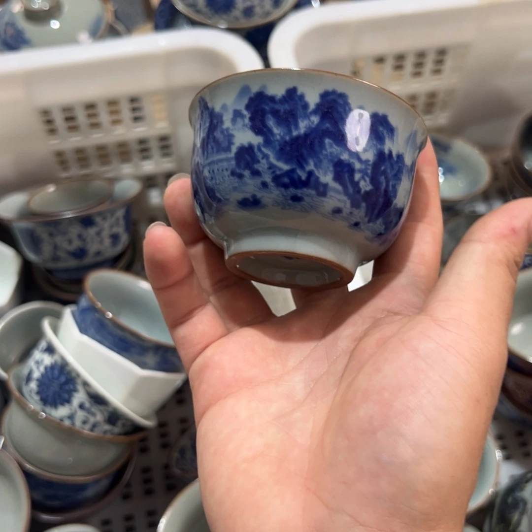郭***阳江山揽胜汝式杯微瑕