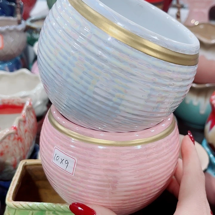 多肉陶瓷花盆满10元包邮