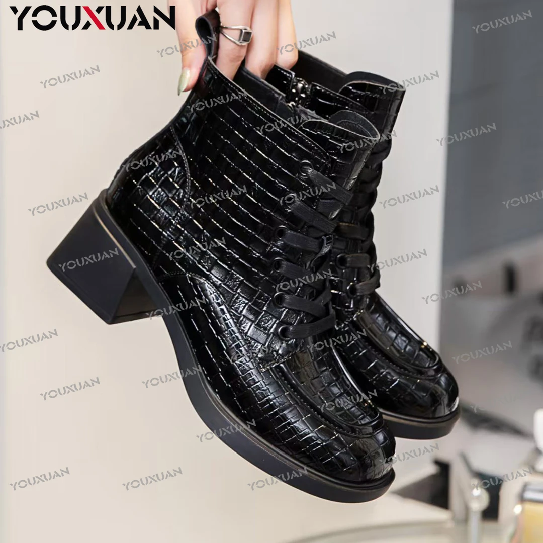 品牌女鞋【超级新品来了】【定制时装靴】时尚英伦风秋冬29015