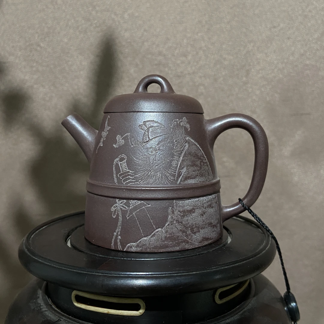 宜兴手工紫砂陶 茶壶GS3396-2