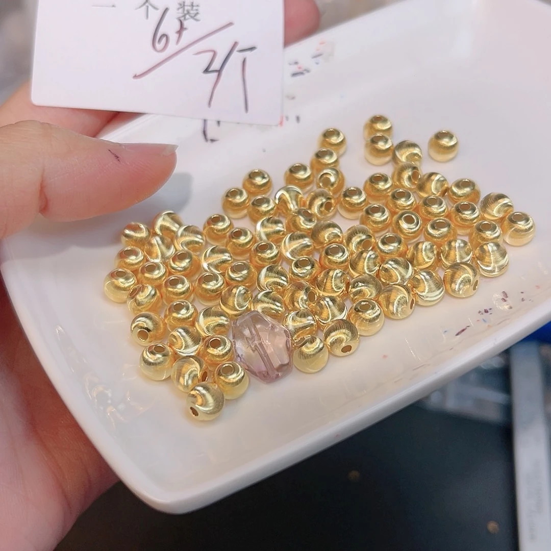 水晶珠宝半成品银S925镀金镶嵌102