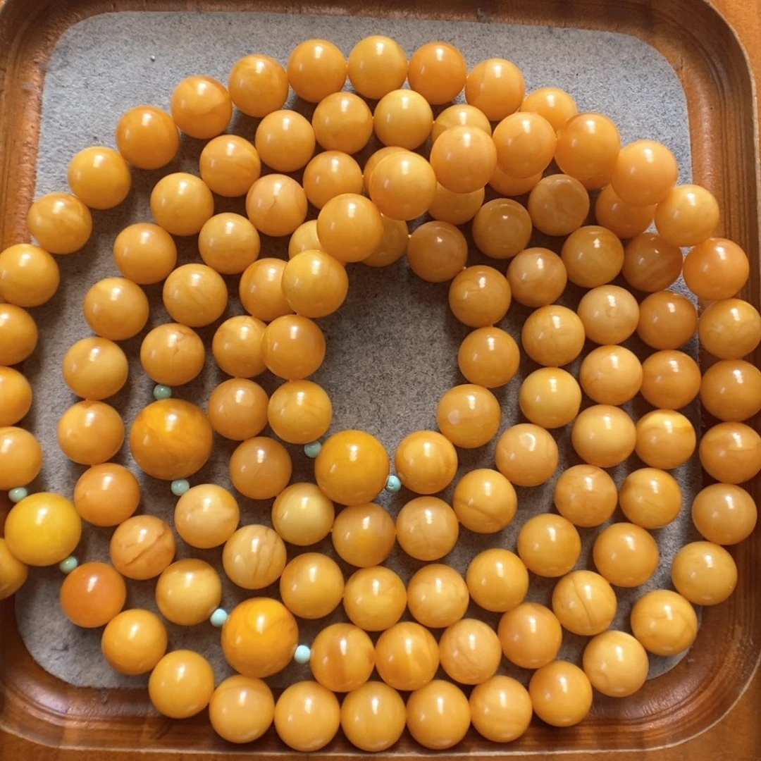 未镶嵌项链蜜蜡蜜蜡108