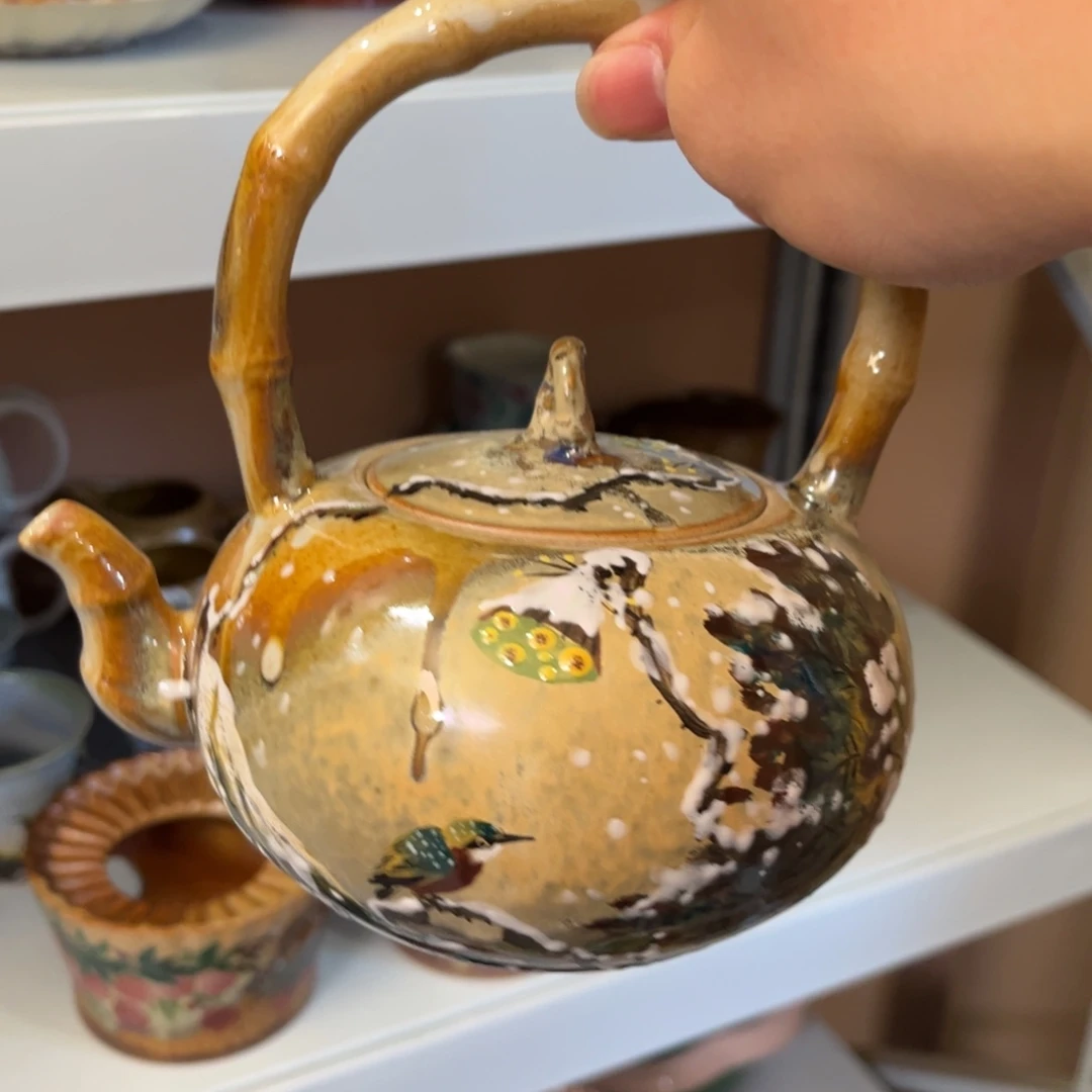 柴烧手工手绘陶瓷