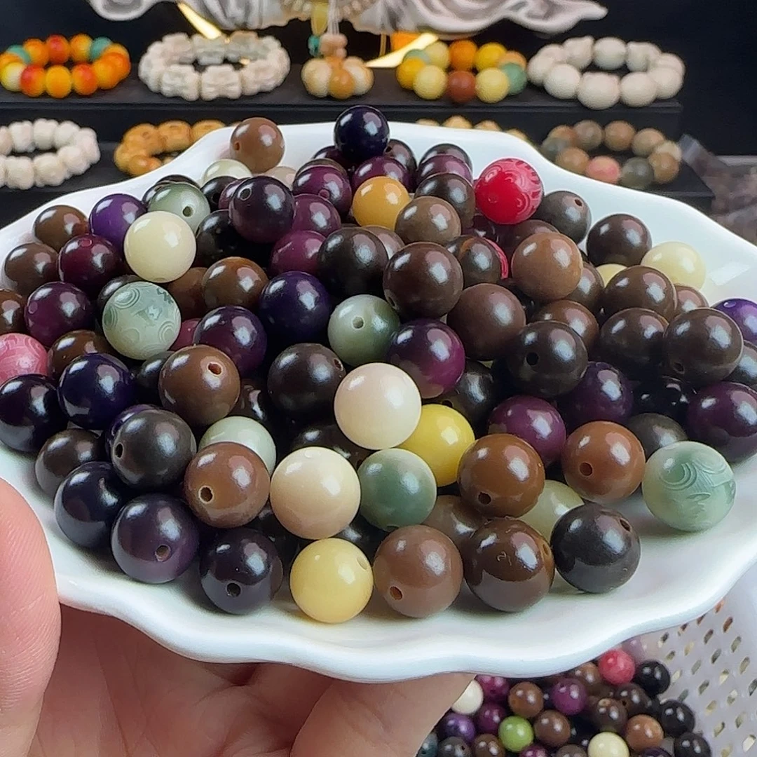 菩提根/象牙果吊坠卡11咖多宝圆500颗