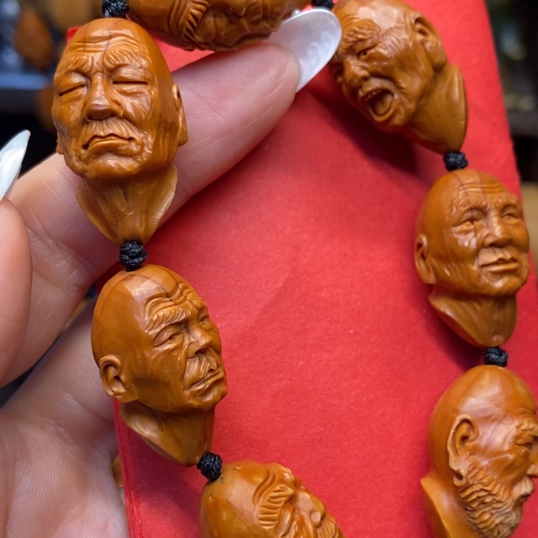 橄榄核手串/手链写实十八罗汉