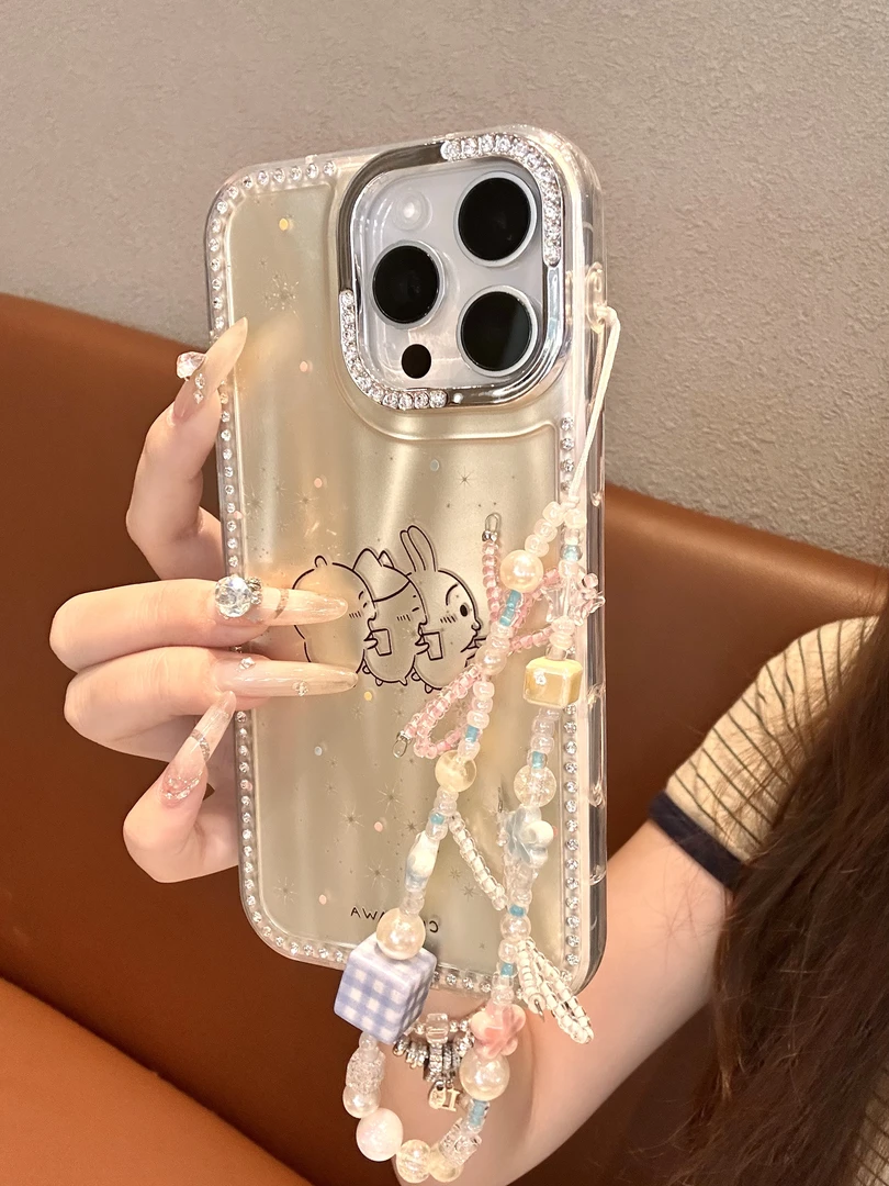 【自带相机保护按键】可爱吉伊卡哇适用苹果16/15/14防摔手机壳