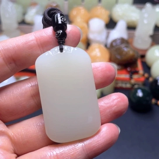 石材方解石手把件