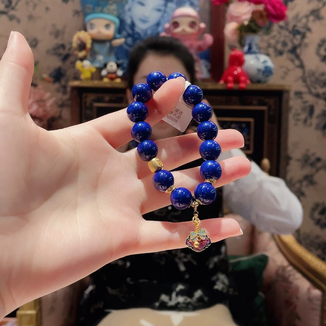 青金石手串未镶嵌糖*妈