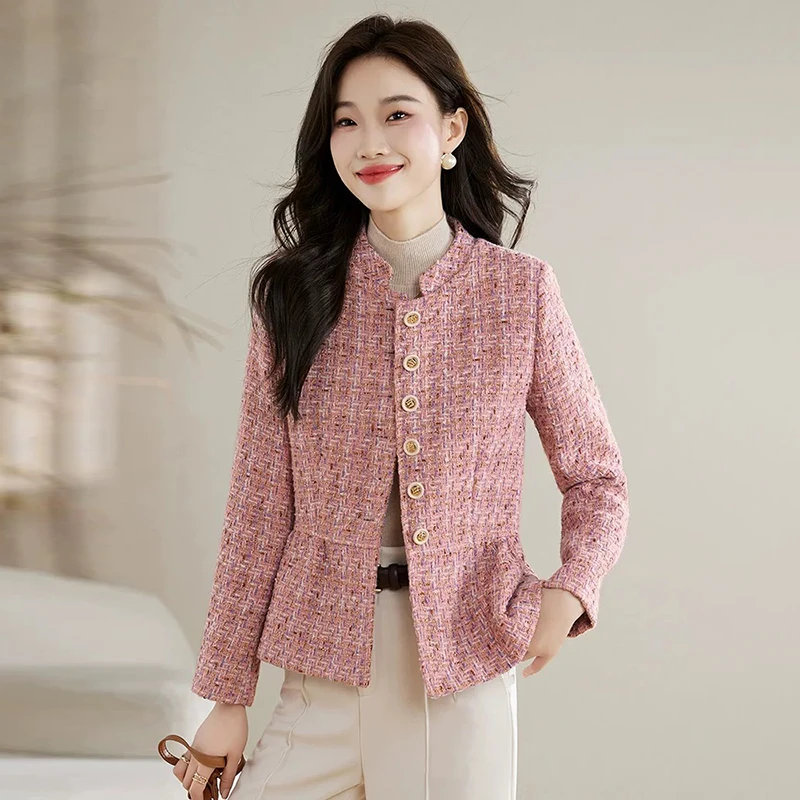 小香风短款外套女春秋新款2025年春季高级感气质上衣薄款女士秋装