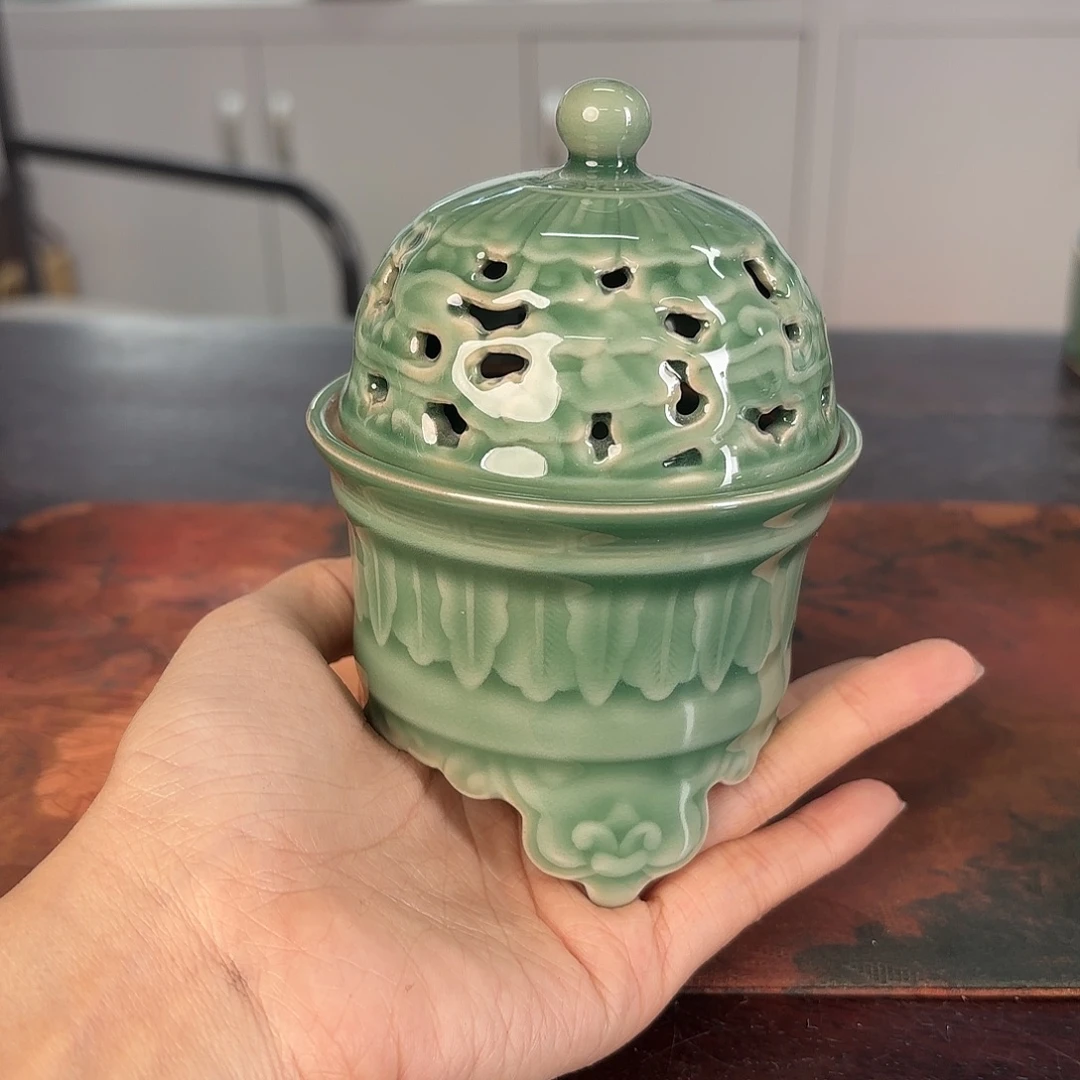 龙泉云间青瓷小米茶器
