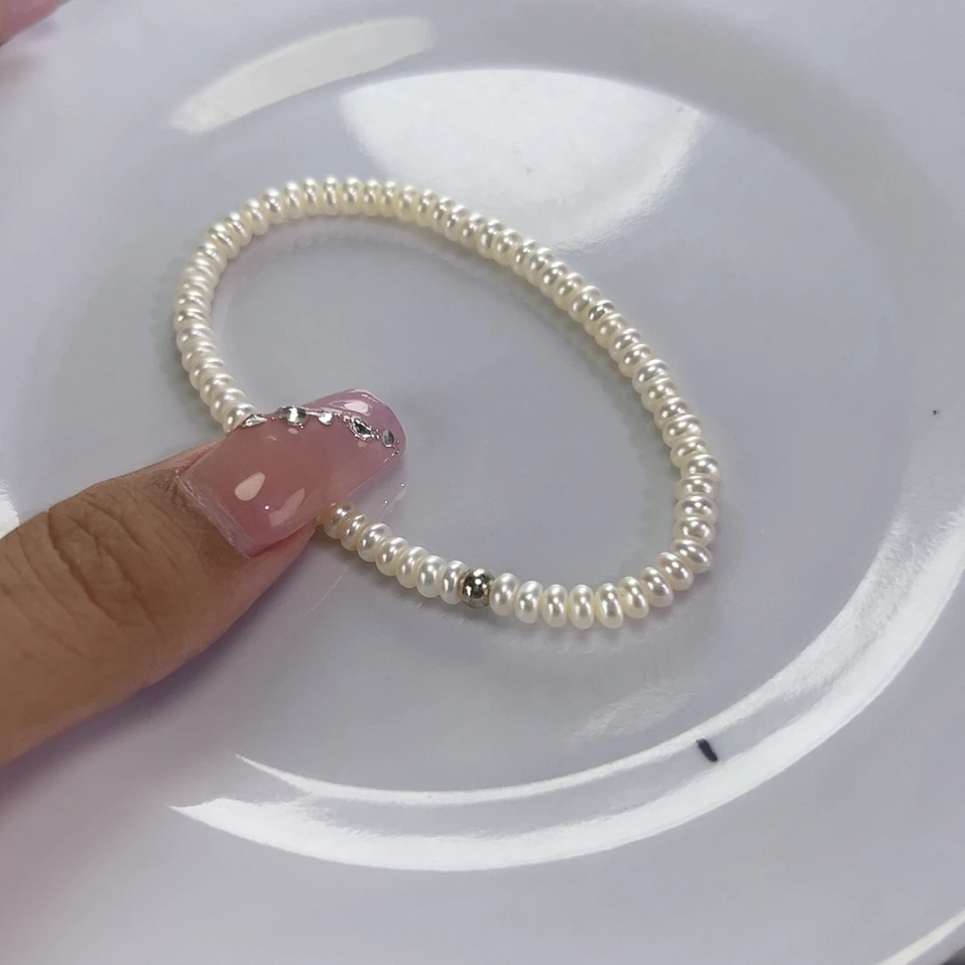 钛钢手绳淡水珍珠