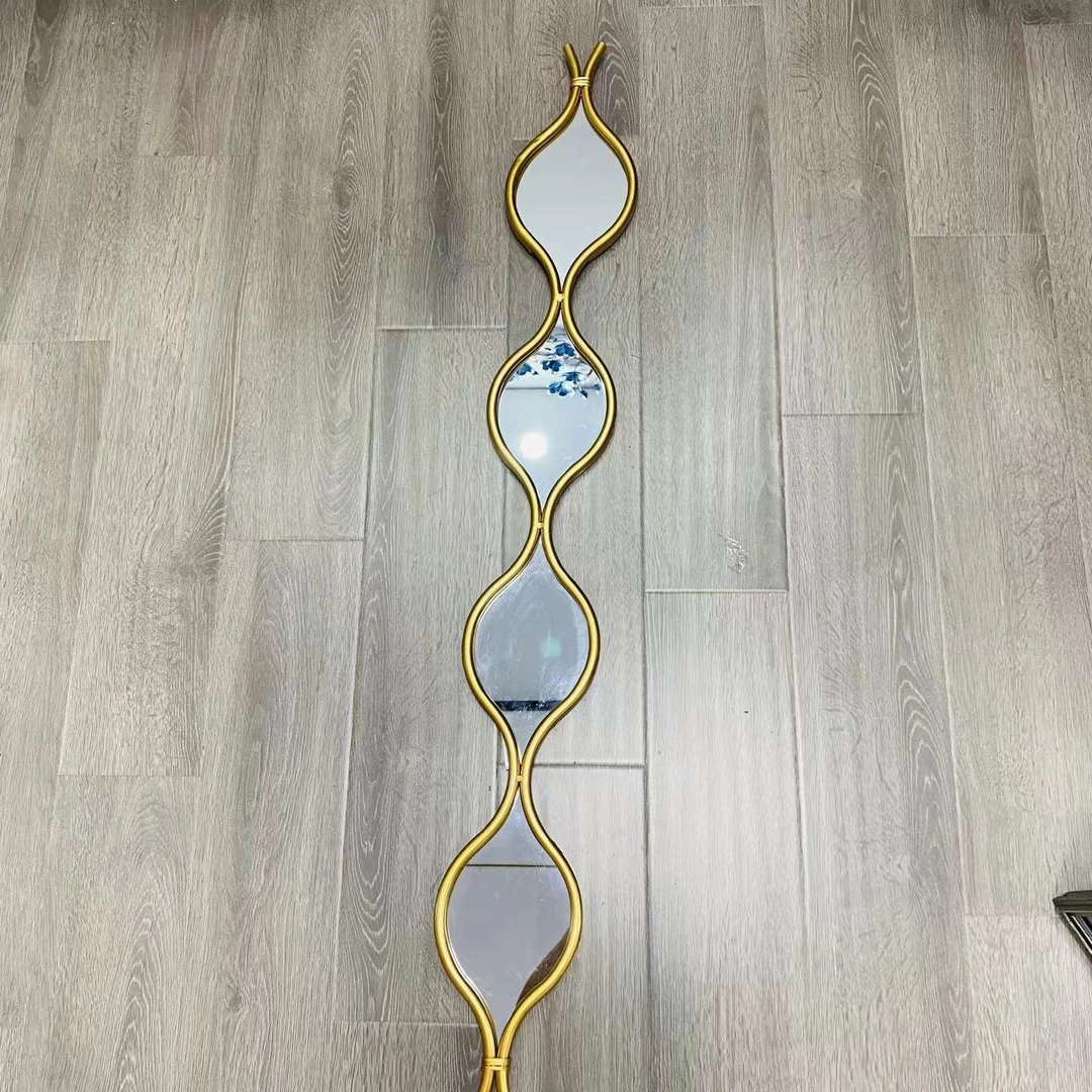 创意轻奢风组合装饰镜用于客厅餐边玄关背景墙壁饰