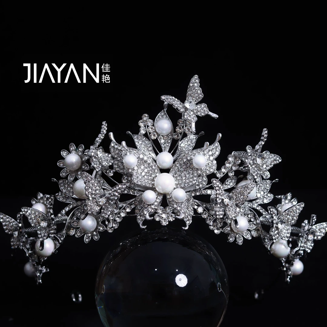 7178新娘头饰韩式花朵皇冠气质甜美王冠发饰婚纱礼服盘发头冠