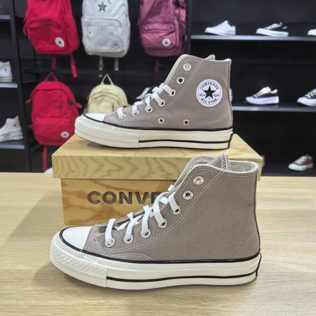 CONVERSE/匡威1970S经典复古三星标男女灰粉色高帮帆布鞋/A06520C