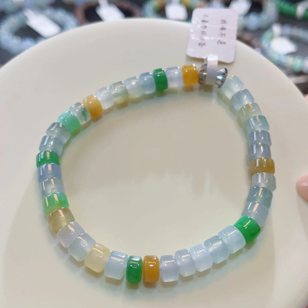 未镶嵌手链翡翠多宝桶珠卡6.1