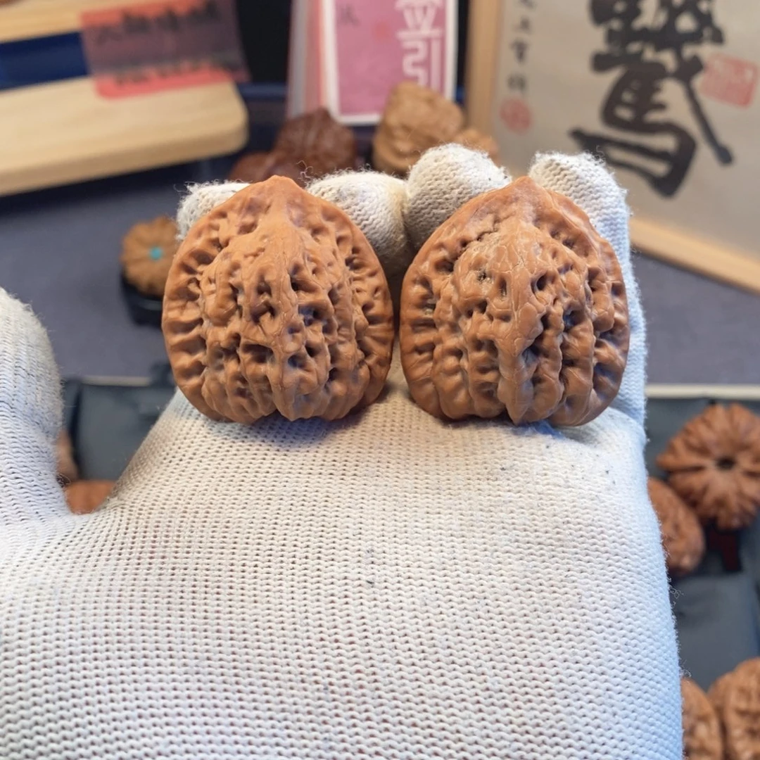 文玩核桃把件走色漂亮系列37尺挂月峰佛肚F371