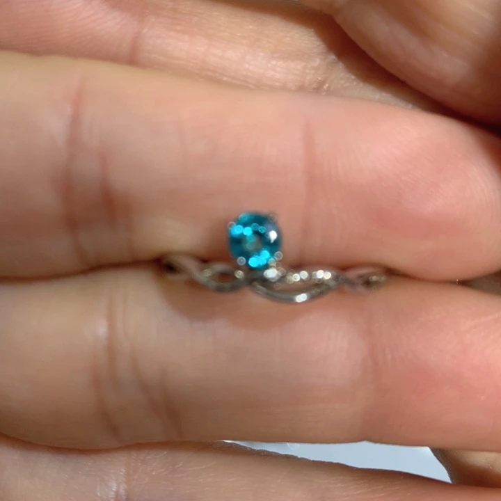 托帕石银S925镶嵌戒指