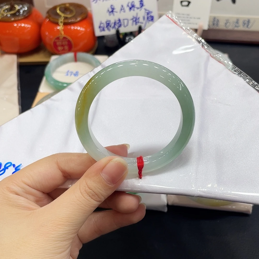 翡翠未镶嵌手镯天然缅甸A货翡翠手镯29