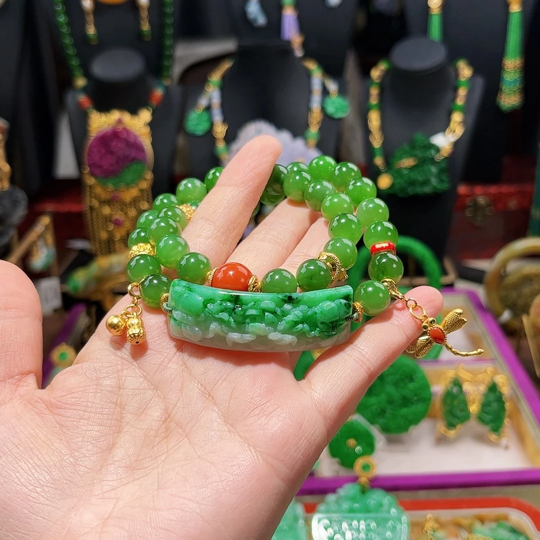 【闪购商品】和田玉（碧玉）手链未镶嵌福利