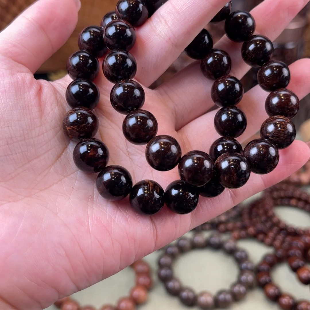 贡木手串/手链1.2黑珍珠405