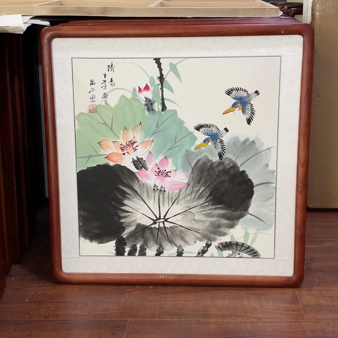 国画带框尺寸63*63厘米