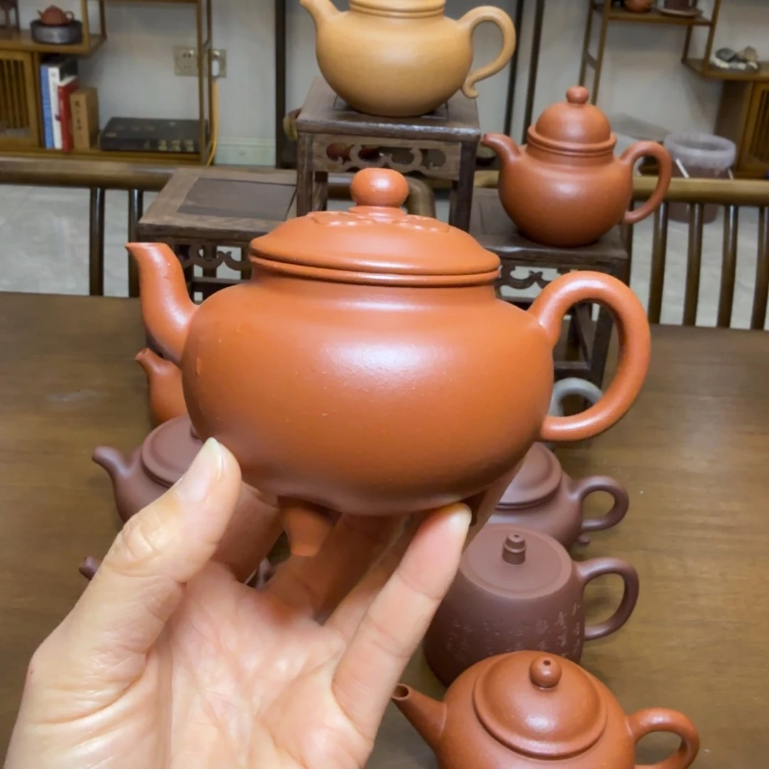 精工半手大彬如意朱泥200cc