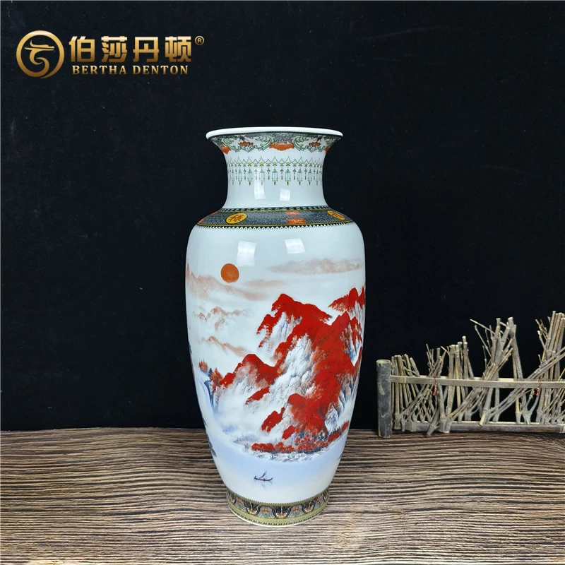 BERTHA DENTON/伯莎丹顿鸿运当头三件套花瓶摆件客厅玄关装饰工艺