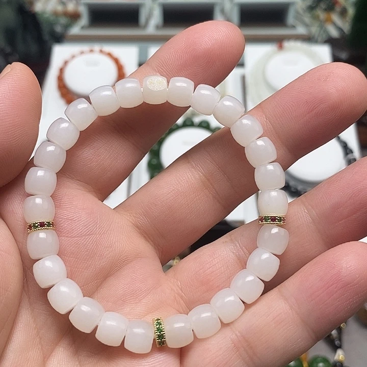 和田玉未镶嵌手链