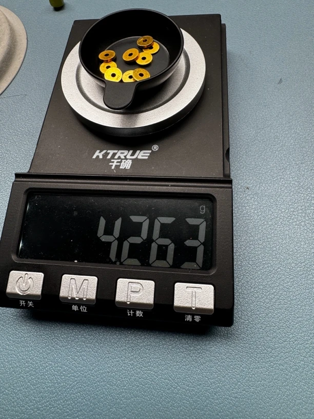 足金黄金纯金隔片九个