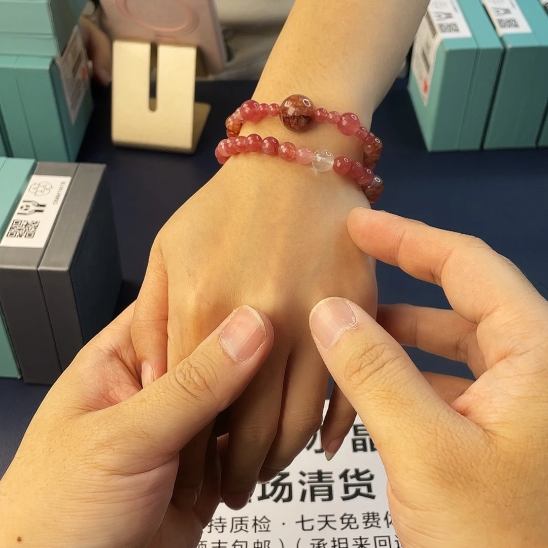 水晶手链银S925镶嵌