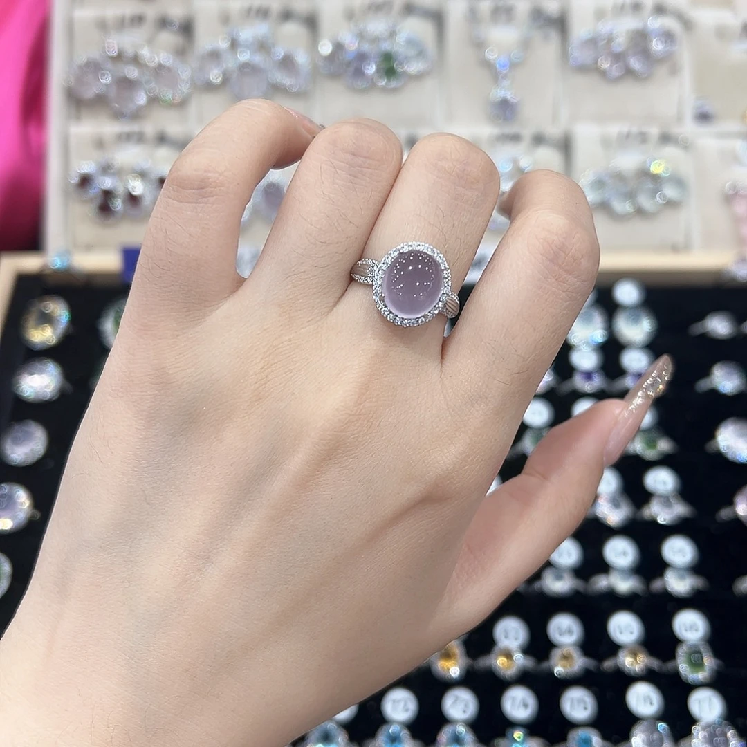 *****戒指萤石银S925镶嵌