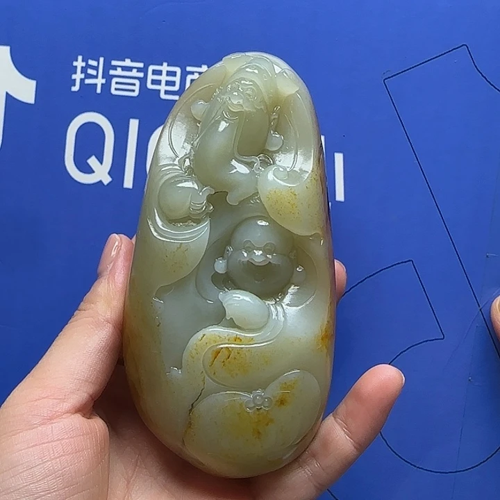 和田玉未镶嵌把件吉****5