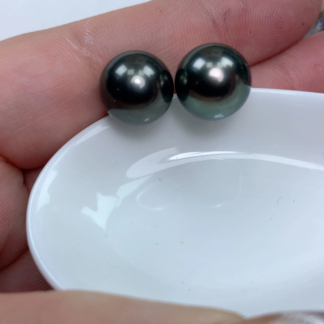 海水珍珠耳饰18K金镶嵌