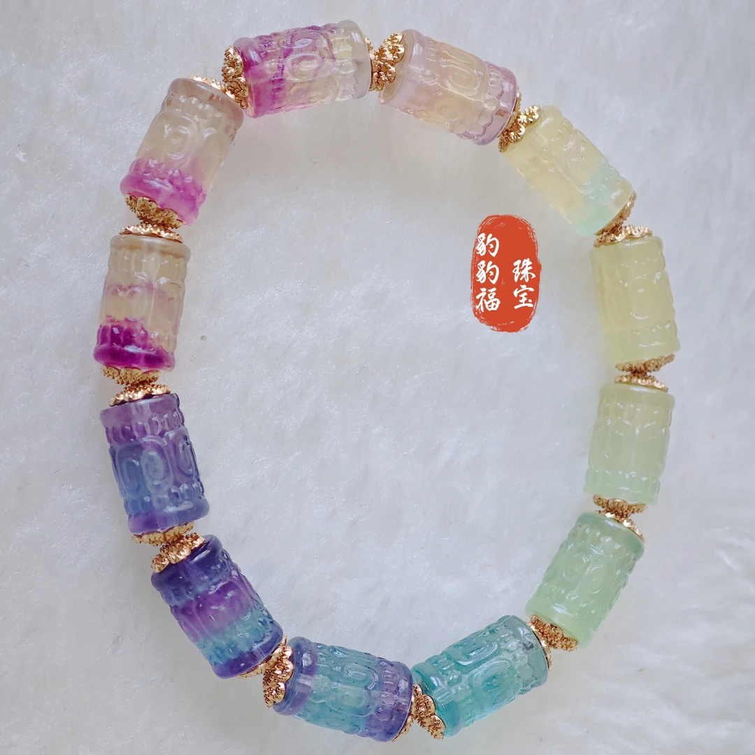 【赢者之石】萤石手串显白减龄职场度假设计师小众高级显贵时尚轻奢