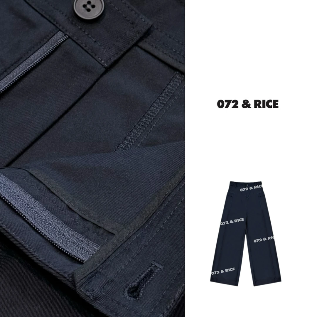 072 & RICE【大口袋】莱赛尔+棉 夏季高腰工装长裤 N-32YZ2503
