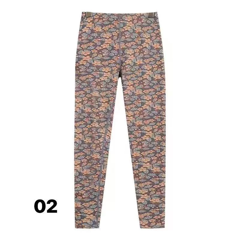 加绒随机花秋裤.