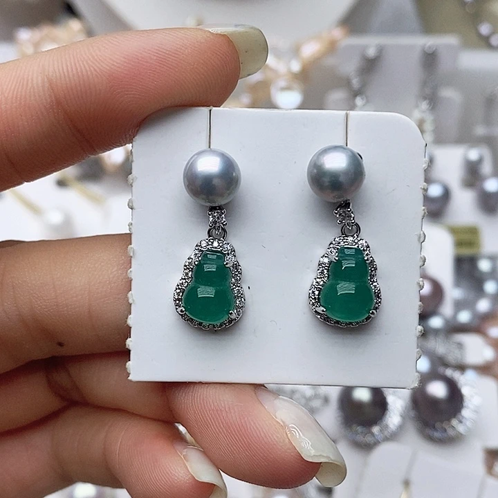 未镶嵌淡水珍珠耳钉